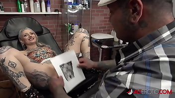Pussy Being Tattooed